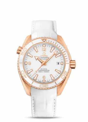 Omega Seamaster Planet Ocean 600M Co-Axial 42 Red Gold / White / Alligator 232.63.42.21.04.001 (23263422104001)